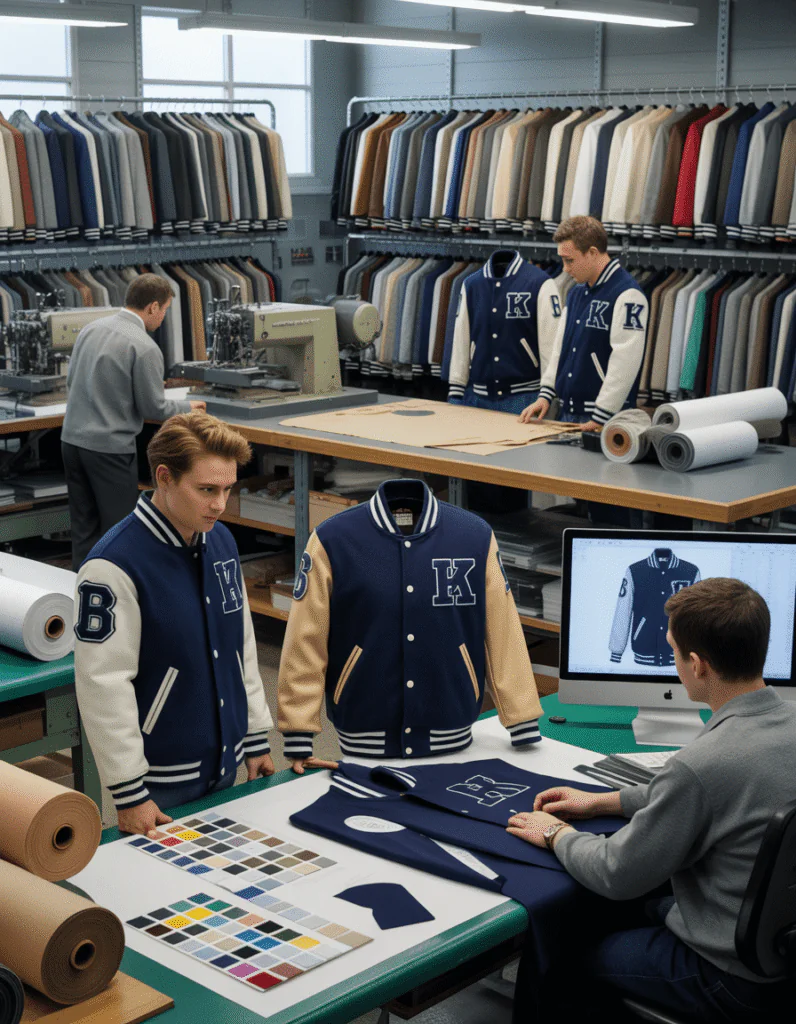 CUSTOM LETTERMAN JAKCET BULK PRODUCTION