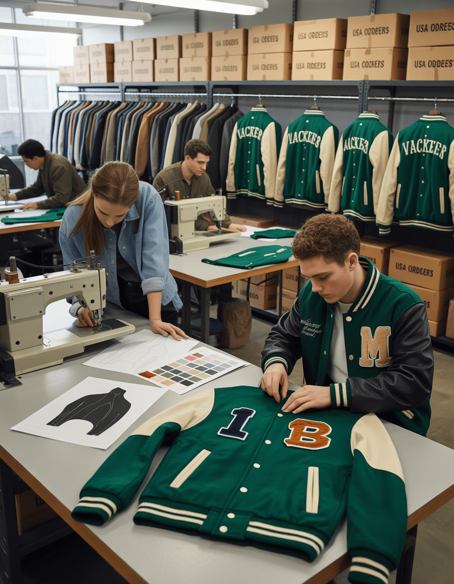 We are a custom letterman jacket manufacturer offering OEM and private label production.